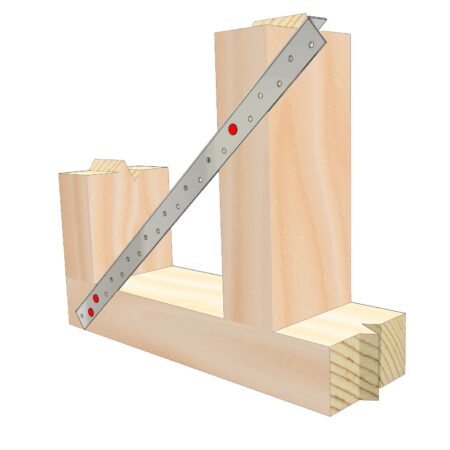 Pryda Maxi Angle Brace 20x20x1.2x3600mm