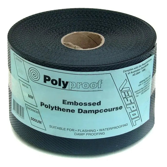 Flashing Poly Dampcoarse 350mmx10m 500Um
