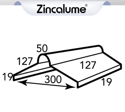 ZINCALUME® Roll Top Ridge Capping .42 BMT