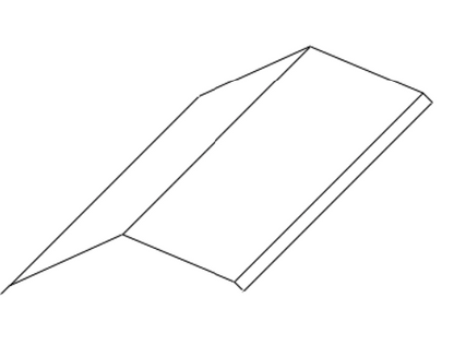 Colorbond Ridge Apex Capping Ridge Capping to Suit Trimdek Profile – 220mm COLORBOND® – Getter ...